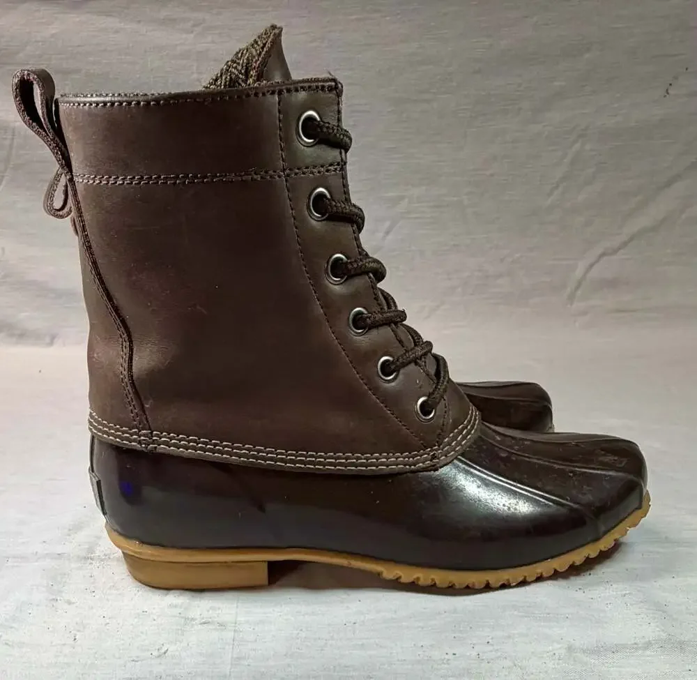 G.H. Bass & Co. Women's Brown Leather Duck Boots